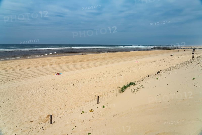 On the Plage des Cormorans beach in Mimizan-Plage, Côte d'Argent, France