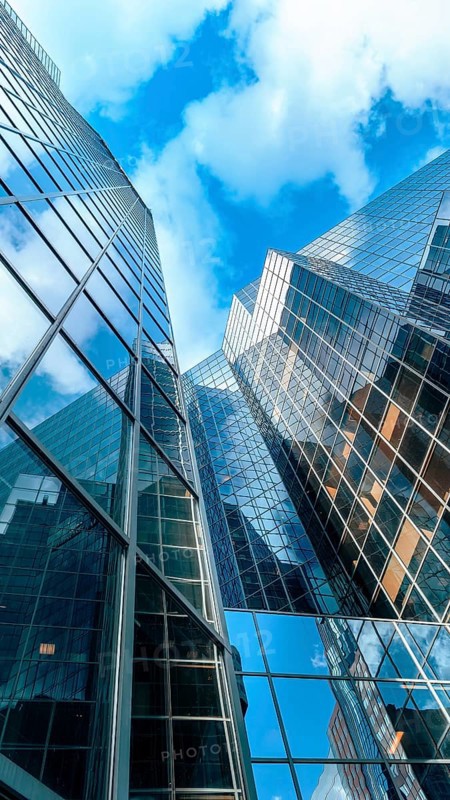 Canada, Montreal panoramic skyline in downtown financial, business and technology city center