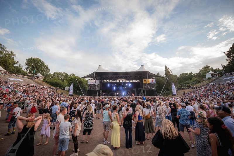 Overview during the concert of the Prinzen at the Berliner Rundfunk 91.4 Open Air in the Berlin Parkbühne Wuhlheide on 05.07.2025