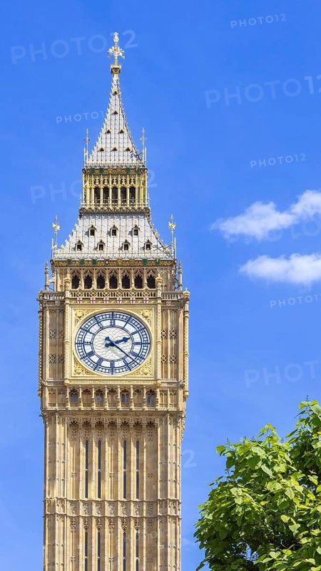 London, Tower of Big Ben on Parliament Square, Great Bell of Clock
