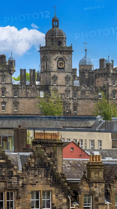Edinburgh, the capital of Scotland, panoramic skyline view from the Calton Hill