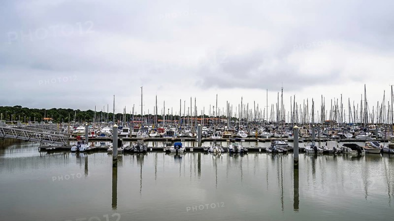 Marina in Le Verdon-sur-Mer, Nouvelle-Aquitaine, Gironde, France