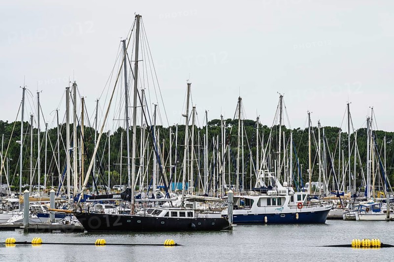 Marina in Le Verdon-sur-Mer, Nouvelle-Aquitaine, Gironde, France