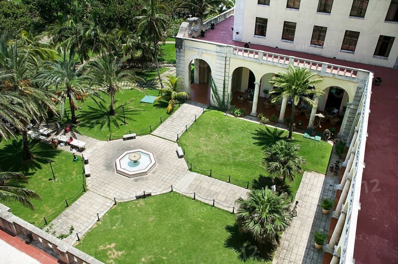 View of the garden from the Hotel Nacional, Havana, Cuba, Central America, Caribbean