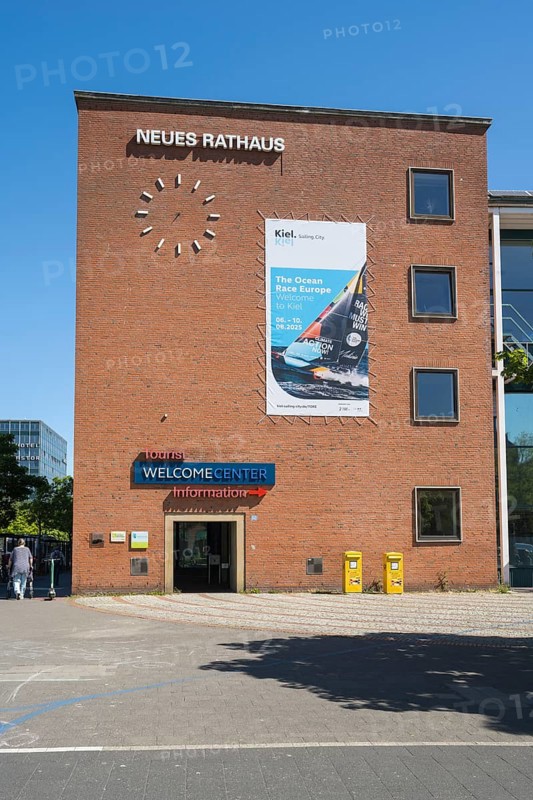 New Town Hall, Tourist Information, Welcome centre, Kiel, Kiel Fjord, Baltic Sea, Schleswig-Holstein, Germany
