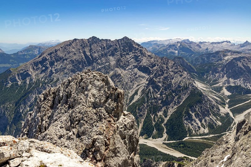 Watzmann, below the Wimbachgrieß, Berchtesgaden Alps, Berchtesgaden National Park, Ramsau, Berchtesgadener Land, Upper Bavaria, Bavaria, Germany