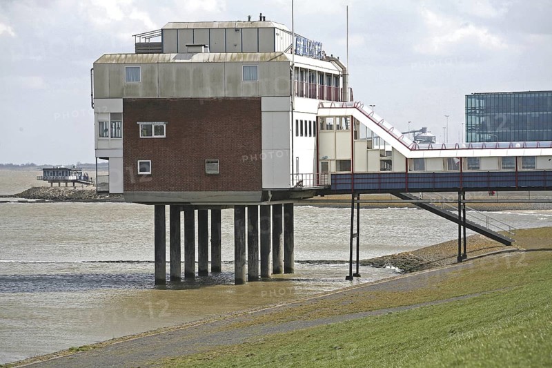 Eemshotel, Delfzijl, harbour town, Ems estuary, Province of Groningen, Netherlands, Delfzijl, Netherlands