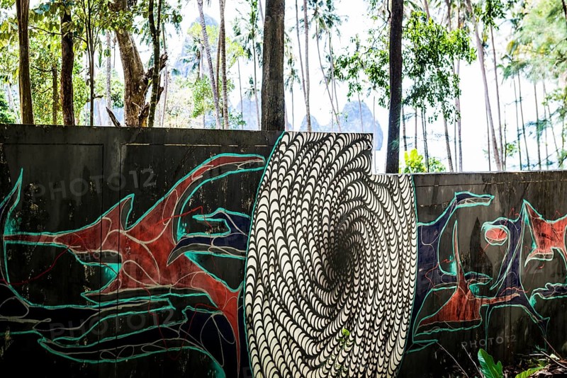 Graffiti, Street Art, Tonsai Beach, Ton Sai Bay, Ao Nang, Krabi, Thailand
