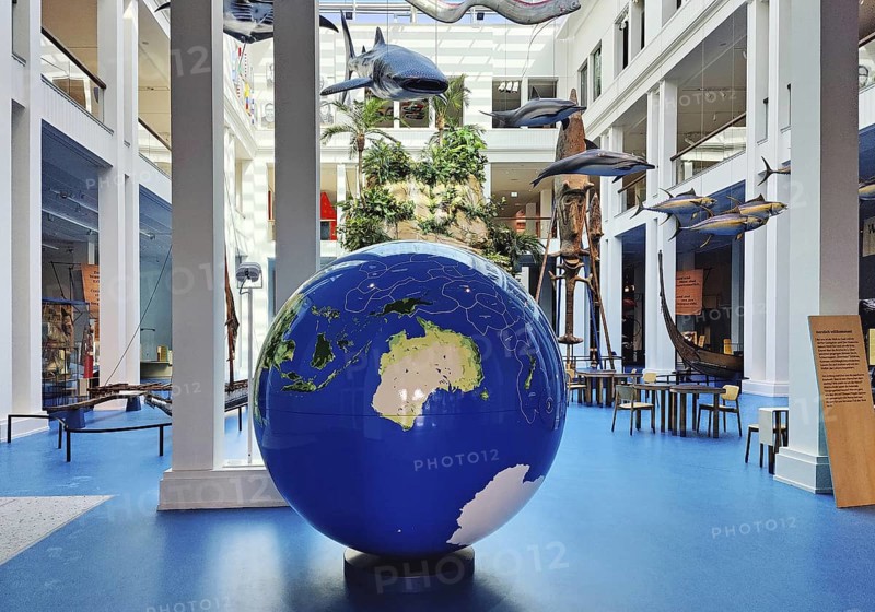 View of the Übersee-Museum with the new permanent exhibition The Blue Continent - Islands in the Pacific, Bremen, Germany