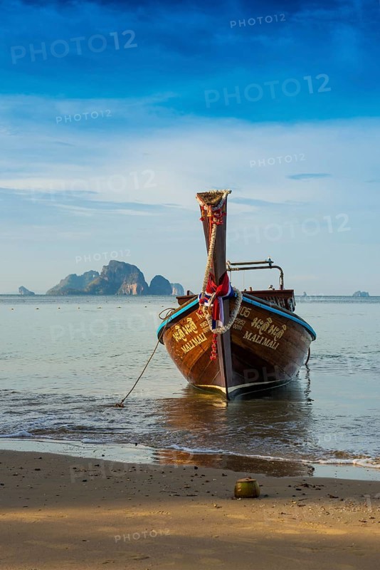 Longtail boat, Ao Nang Beach, Ao Nang, Krabi, Thailand
