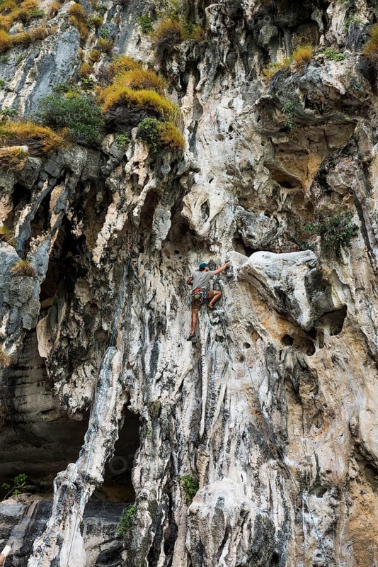 Climber, Tonsai Beach, Ao Nang, Krabi, Thailand