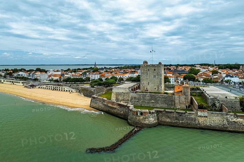 Fouras from a drone, Fouras-les-Bains, Charente-Maritime, Nouvelle-Aquitaine, France