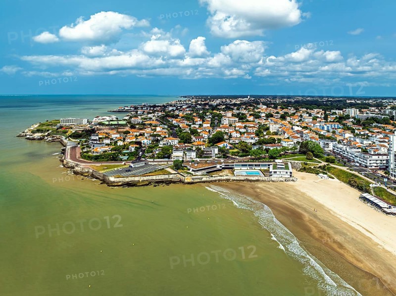 Royan from a drone, Nouvelle-Aquitaine, Charente-Maritime, France