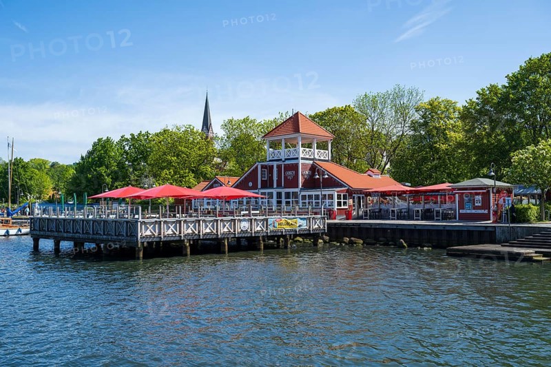 Restaurant Gosch Sylt am Hafen, Flensburg, Flensburg Fjord, Baltic Sea, Schleswig-Holstein, Germany