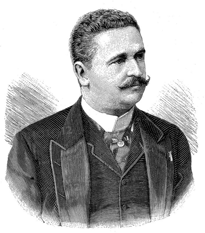 Konstantin Stoilov, 23 September 1853 OS - 23 March 1901 OS, was a leading Bulgarian politician and twice Prime Minister, Illustration, published 1890, Reproduction, digitally enhanced, Historical