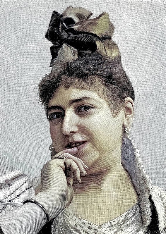 Lola Beeth, 23 November 1864 in Krakow - 18 March 1940 in Berlin, was an Austrian opera singer, soprano and singing teacher, Illustration, published 1890, Reproduction, digitally enhanced, Historical