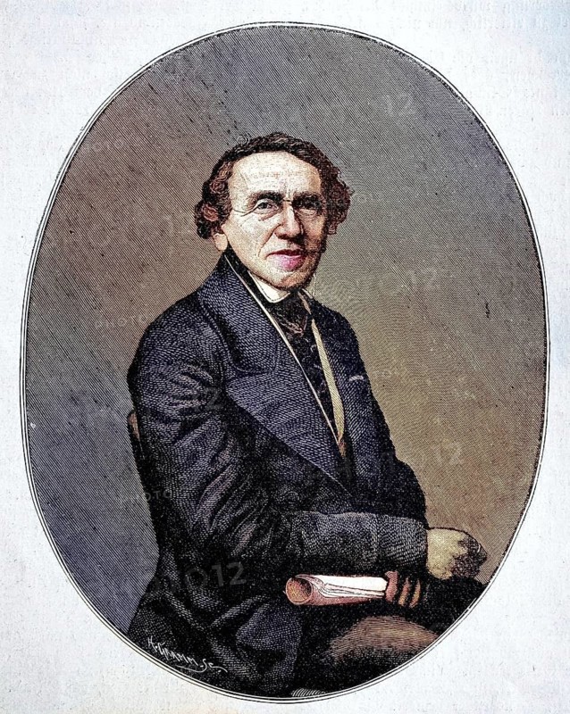 Giacomo Meyerbeer, born Jacob Liebmann Beer, 5 September 1791 - 2 May 1864, was a German opera composer of Jewish origin, illustration, published 1890, reproduction, digitally enhanced, historical