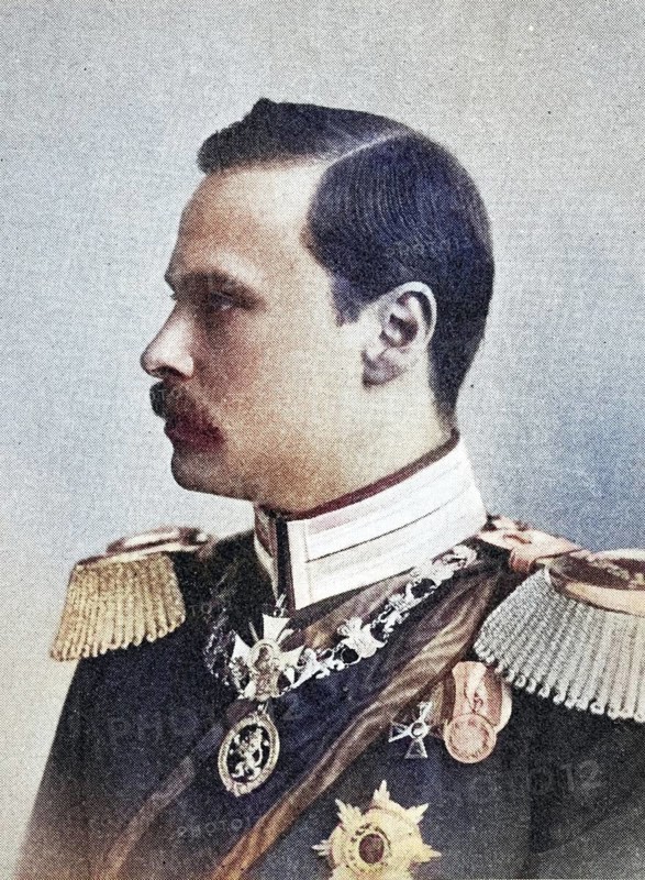 Ernest Louis Charles Albert William, Ernst Ludwig Karl Albrecht Wilhelm, 25 November 1868 - 9 October 1937, last Grand Duke of Hesse and by Rhine from 1892 to 1918, picture from 1895, reproduction, digitally enhanced, Historical