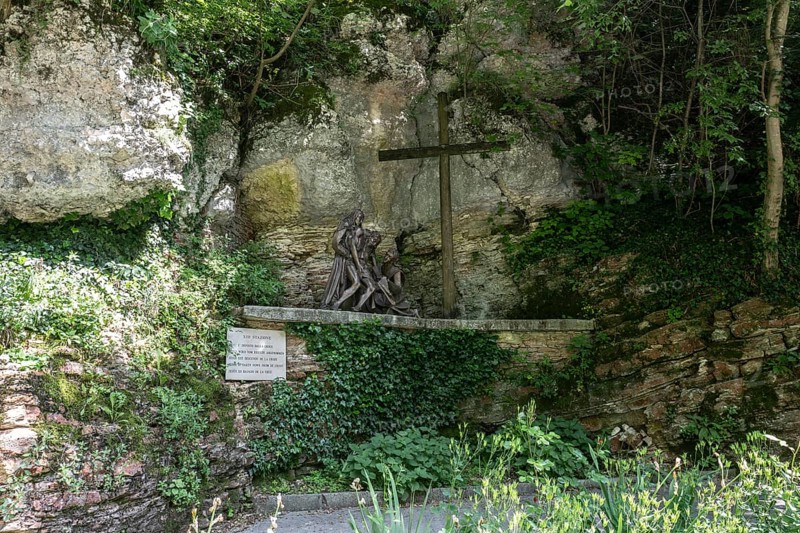 Pilgrimage church Madonna della Corona, Stations of the Cross, Ferrara di Monte Baldo, Italy