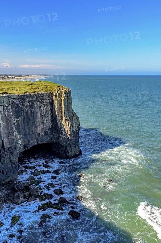 Guarita stone in the tourist city of Torres on the coast of Rio Grande do Sul, Torres, Rio Grande do Sul, Brazil