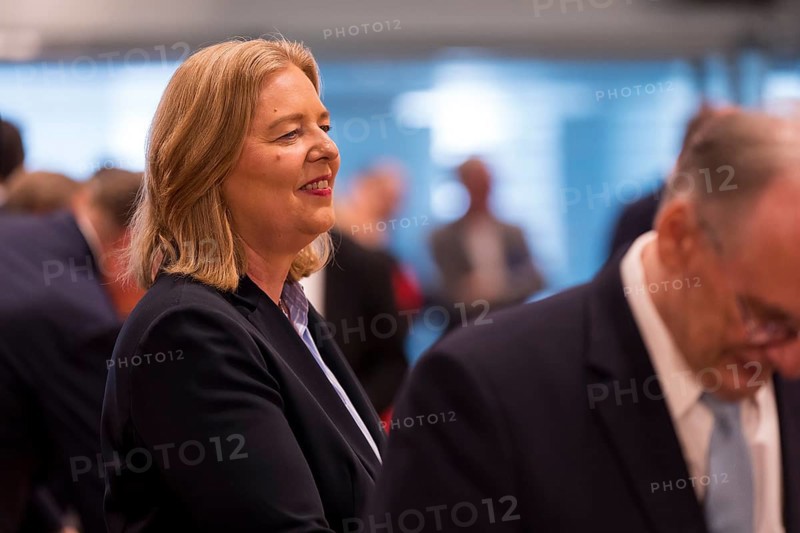 Bärbel Bas (SPD, Federal Minister of Labour and Social Affairs) in front of the consultation between Federal Chancellor Friedrich Merz and the heads of government of the federal states in the International Conference Hall of the Federal Chancellery, Berlin, 18.06.2025