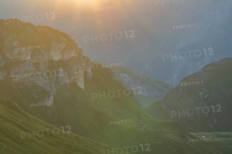 Sunrise in the Mountains at Hochalpenstraße, view from Fuscher Törl, Pinzgau, Salzburg, Austria
