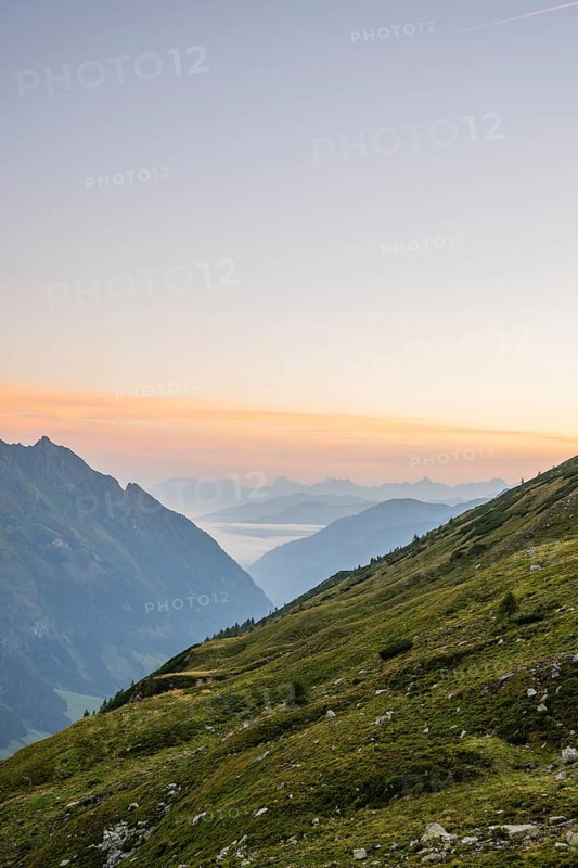 Sunrise in the Mountains at Hochalpenstraße, Pinzgau, Salzburg, Austria
