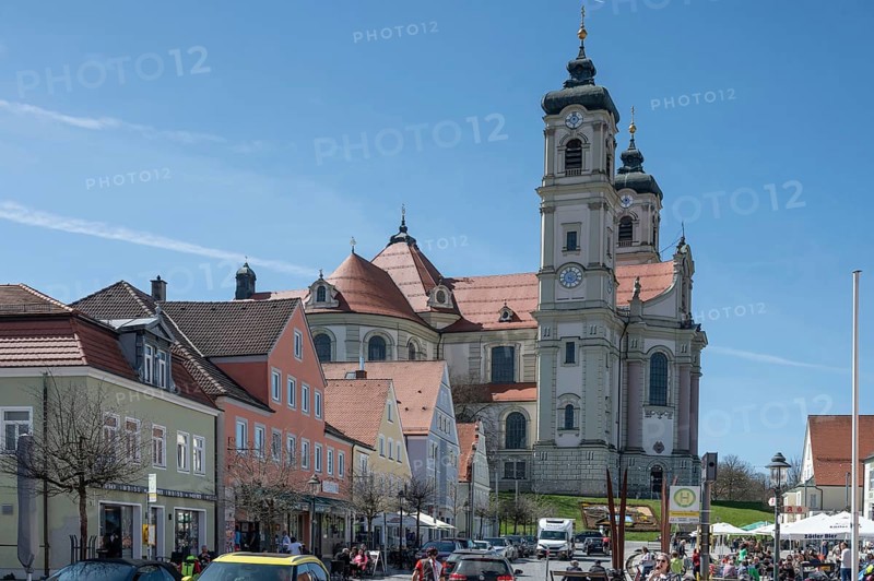 Basilica of St Alexander and Theodor, Ottobeuren Monastery, Ottobeuren, Unterallgäu, Bavaria, Germany