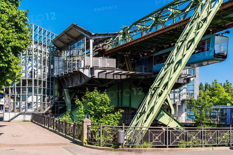 Oberbarmen stop on the suspension railway in Wuppertal, Germany