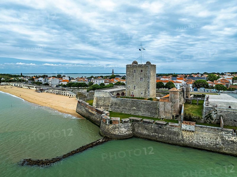 Fouras from a drone, Fouras-les-Bains, Charente-Maritime, Nouvelle-Aquitaine, France