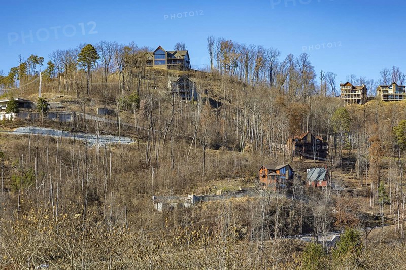 Homes and rental cabins in the mountains near Gatlinburg, Tennessee
