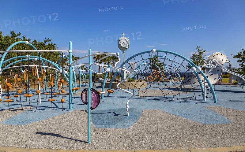 Children's playground at the Vince Whibbs Sr. Community Maritime Park (CMP) in downtown Pensacola, Florida