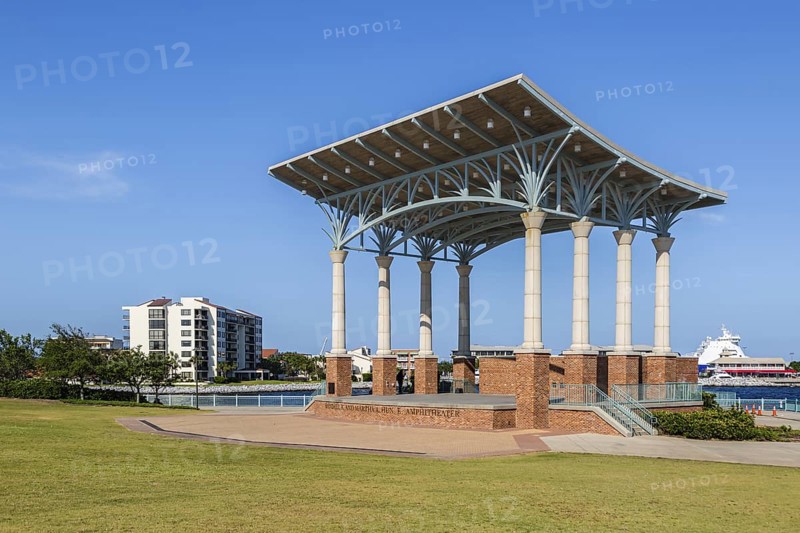 Randall K and Martha A Hunter Amphitheater at the Vince Whibbs Sr. Community Maritime Park (CMP) in downtown Pensacola, Florida