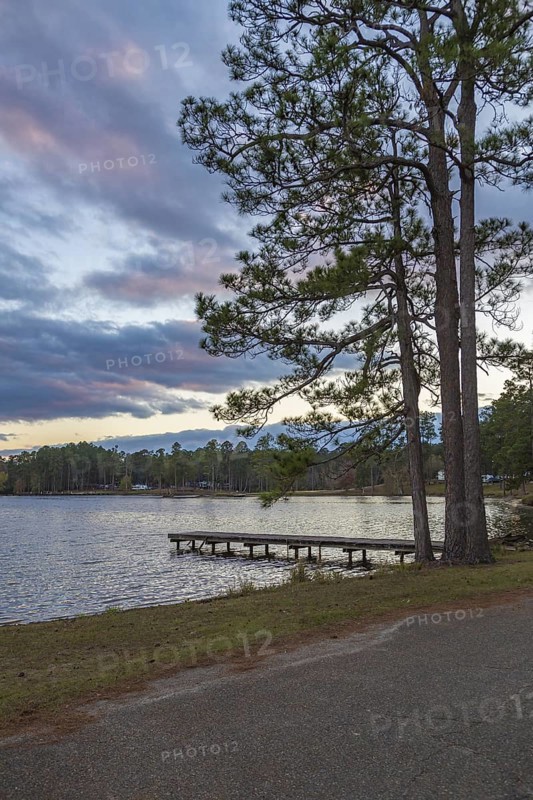 Geiger Lake in Paul B. Johnson State Park near Hattiesburg, Mississippi, USA
