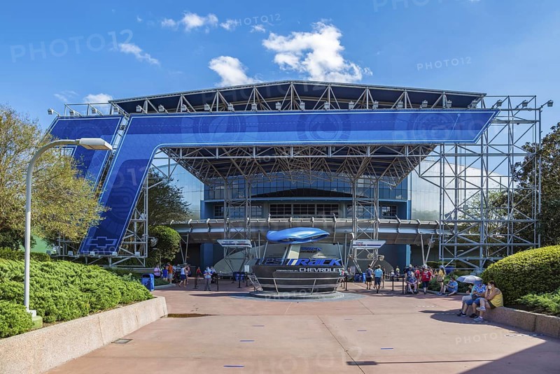 Test Track ride in Epcot at Walt Disney World in Orlando, Florida