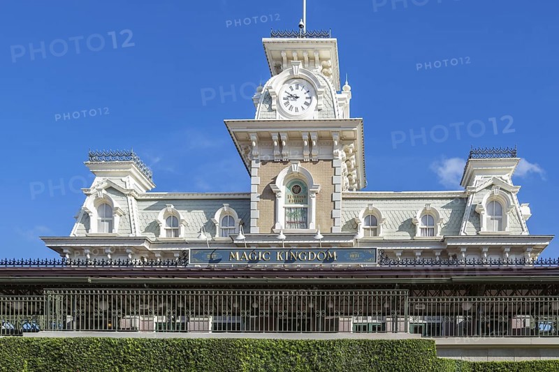 Entrance to the Magic Kingdom at Walt Disney World, Orlando, Florida