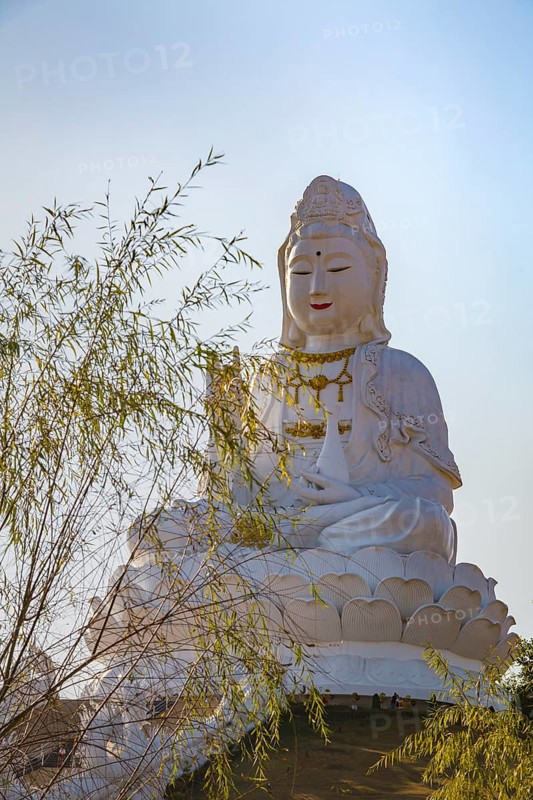Guan Yin (Goddess of Mercy) statue at Wat Huay Pla Kang Temple in Chiang Rai province of Northern Thailand