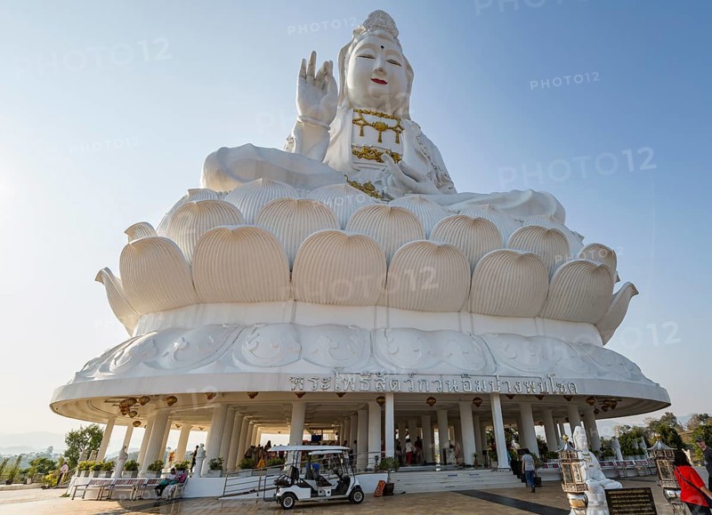 Guan Yin (Goddess of Mercy) statue at Wat Huay Pla Kang Temple in Chiang Rai province of Northern Thailand