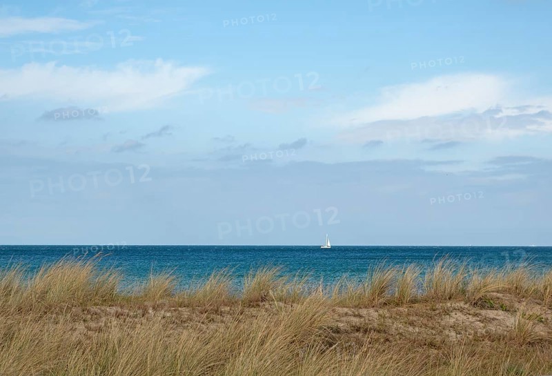 Sailing boat, Baltic Sea, Baltic Sea resort, Kühlungsborn-Ost, Kühlungsborn, Rostock district, Mecklenburg-Western Pomerania, Germany