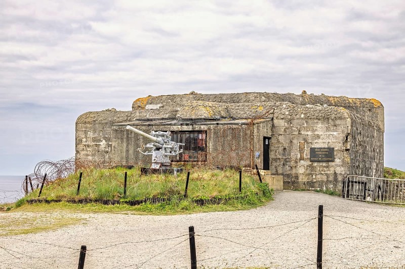 Memorial Museum to the Battle of the Atlantic from World war II has been installed in a bunker at the Kerbonn battery in Pointe de Penhir, Camaret-sur-Mer, Crozon peninsula, Bretagne, France
