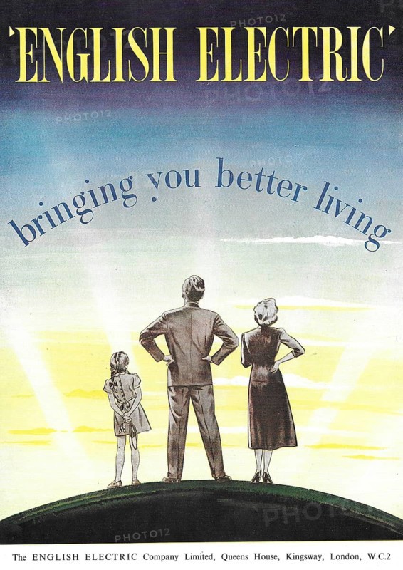 English Electric Company bringing you better life advert advertising in Country Life magazine UK 1951