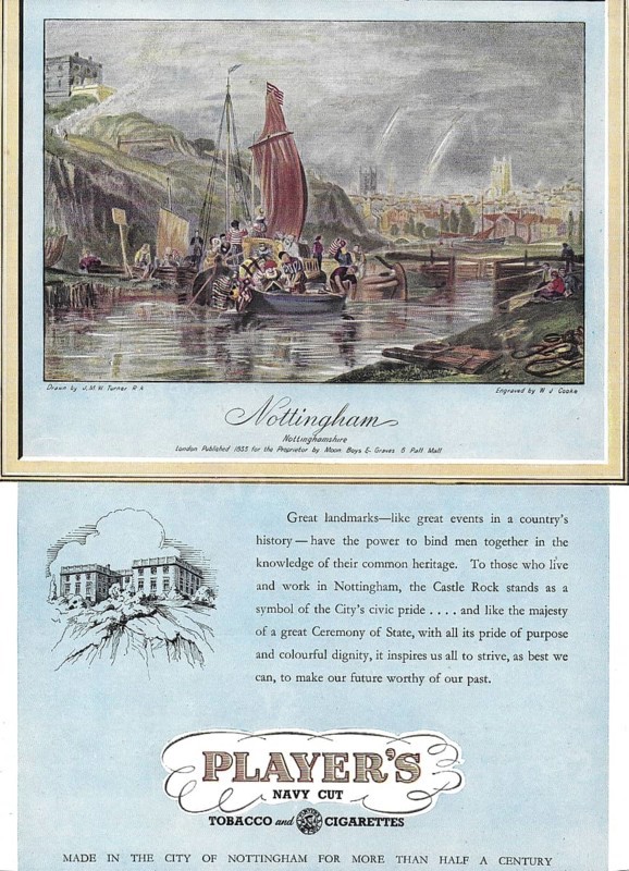 Player's Navy Cut Nottingham advert advertising in Country Life magazine UK 1951
