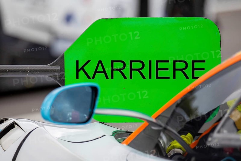 (Photomontage) Career symbol image: Lollipop in motorsport with modified text CAREER