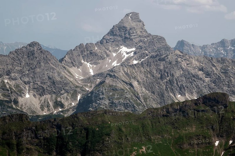 Summit of the Hochvogel, Allgäu Alps, Allgäu, Bavaria, Germany