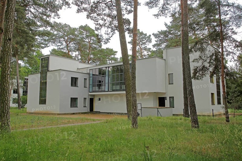 Bauhaus Master Houses by Georg Muche and Oskar Schlemmer, Art, Dessau, Dessau-Roßlau, Saxony-Anhalt, Germany
