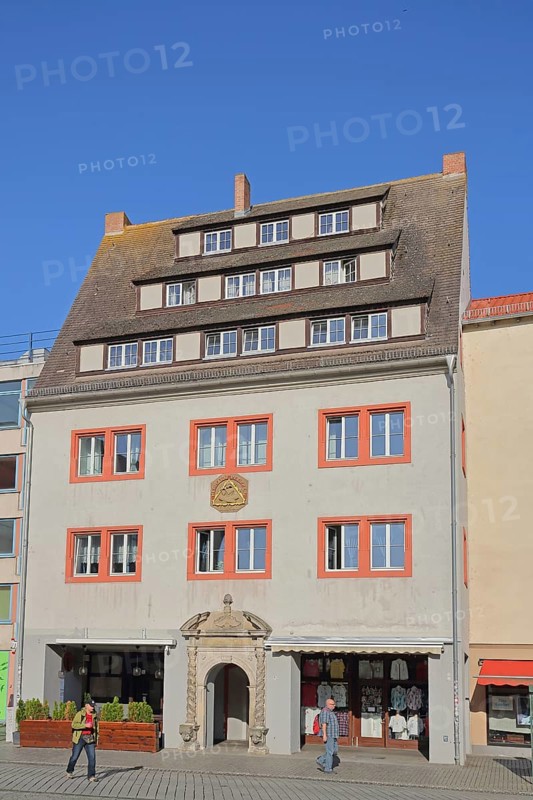 Historic Pfeiffersches Haus, Rathausplatz, Zerbster Straße, Dessau, Dessau-Roßlau, Saxony-Anhalt, Germany