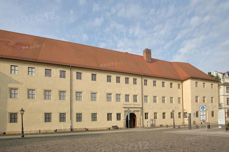 UNESCO Luther House, home of Martin Luther built in 1503, Augusteum, Luther city Wittenberg, Fläming, Saxony-Anhalt, Germany