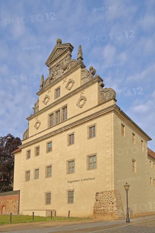 UNESCO Luther House, home of Martin Luther built in 1503, Augusteum, Luther city Wittenberg, Fläming, Saxony-Anhalt, Germany