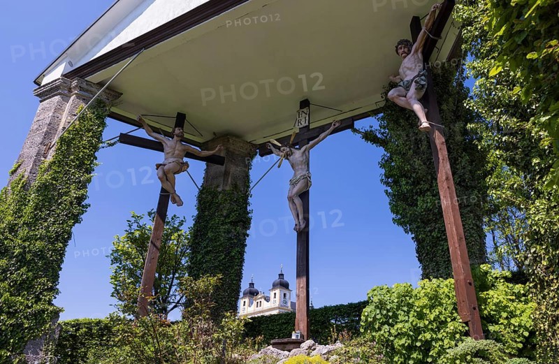 Way of the Cross to the Maria Plain pilgrimage church, baroque church, Bergheim near Salzburg, Flachgau, Salzburger Land, Austria