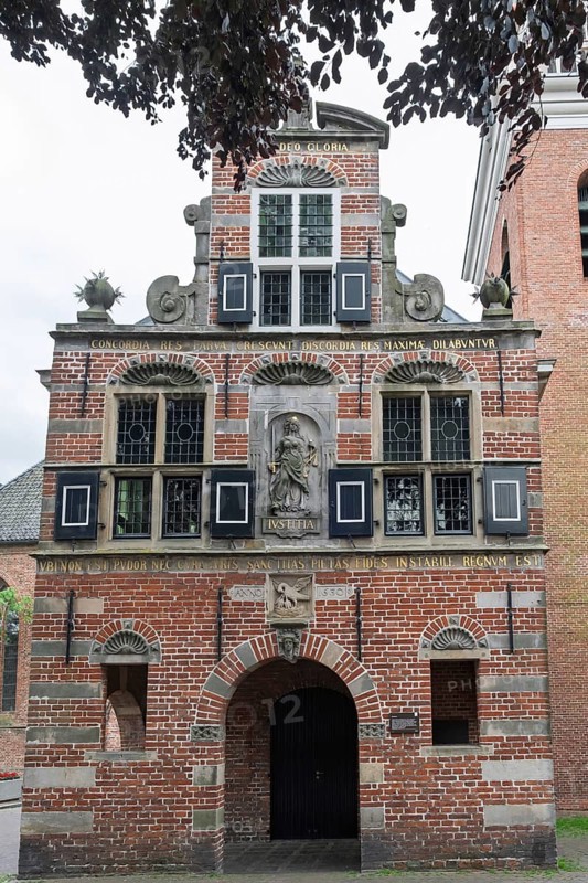 Renaissance town house from 1630, Appingedam, Province of Groningen, Netherlands